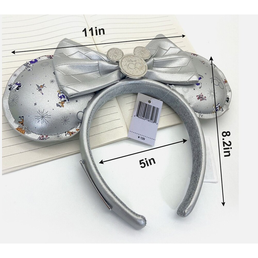 Disney 2023 Loungefly 100 Years Minnie Mouse Ears Headband Mickey Pluto Goofy - Picture 3 of 4